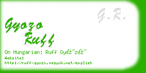 gyozo ruff business card